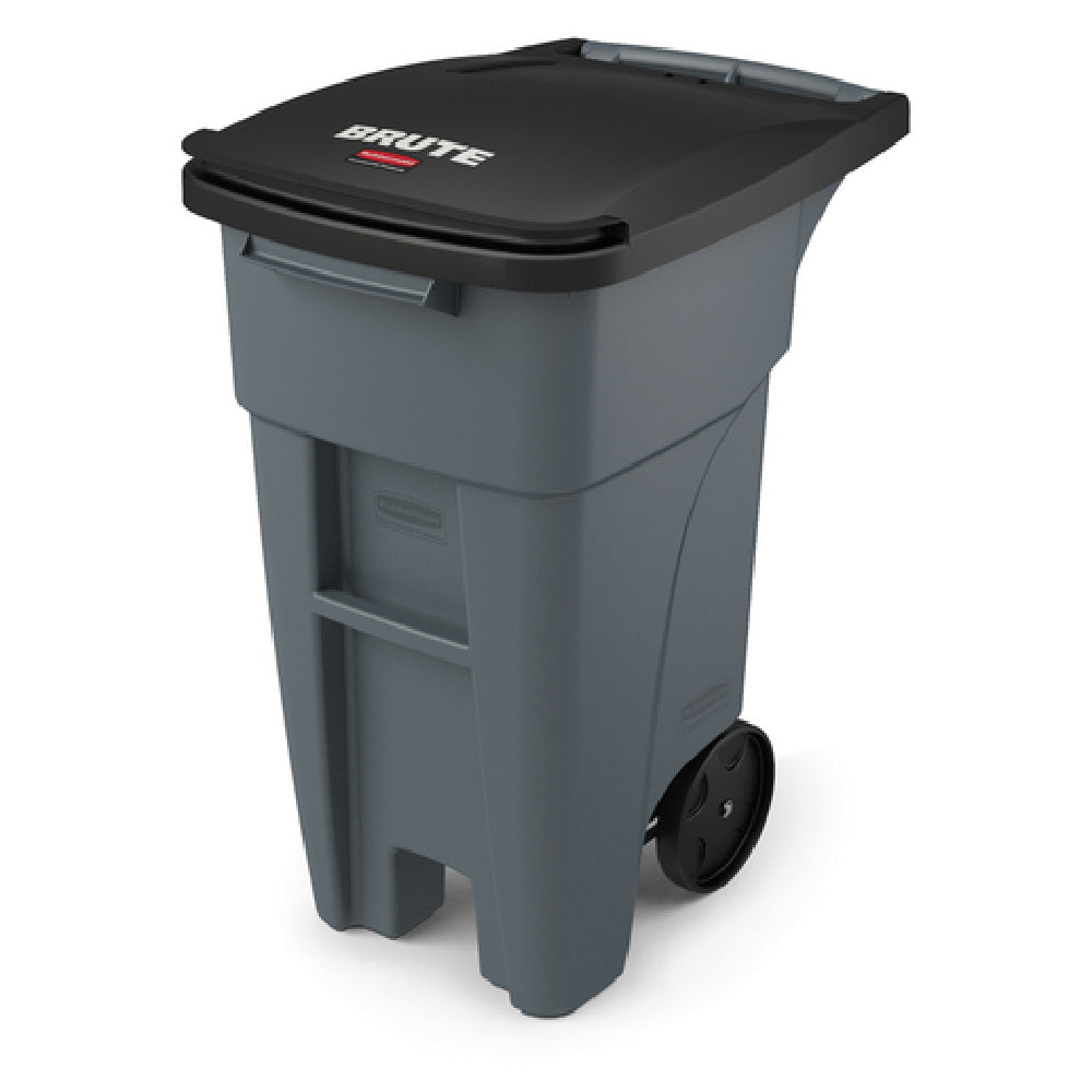Rubbermaid 1971941 BRUTE® Standard Rollout Container 32 Gallon Capacity With Hinged Lid