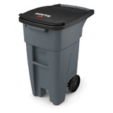 Rubbermaid 1971941 BRUTE® Standard Rollout Container 32 Gallon Capacity With Hinged Lid