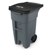 Rubbermaid 1971941 BRUTE® Standard Rollout Container 32 Gallon Capacity With Hinged Lid