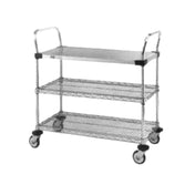 Metro MW402 MW Standard Duty Utility Cart MW400 Series Open Design (3) Shelves