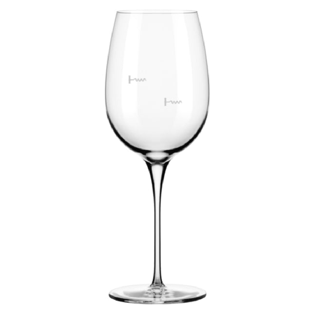 Libbey 9123/U223A Wine Glass 16 Oz Pour Control: Corkscrew Markings At 5 Oz. And 8 Oz.