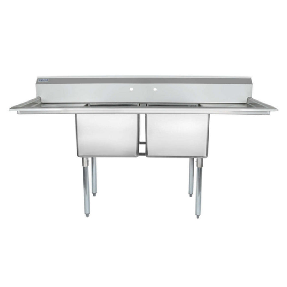 Empura ESD21818LR18 - Sink, 74"W X 23.5"D X 44.25"H, (2) Compartment