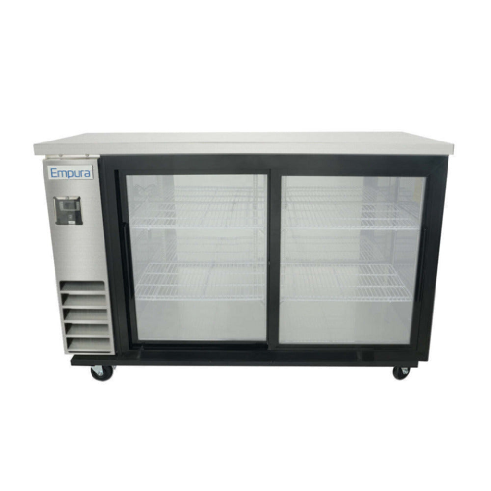Empura E-KBB60-2G-24SD-S - Back Bar Cooler, 61.1"W X 24.4"D X 41.7"H, 16.6 Cu. Ft. Capacity