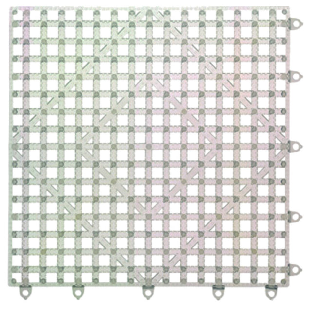 San Jamar VM5280CL Versa-Mat® Bar Mat Tile/Shelf Liner 12" X 12" Interlocking