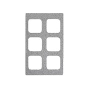 Vollrath 8244324 Miramar™ Template Accommodates (6) 40003 Decorative Pans Gray Granite Color