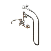 T&S Brass B-2308 Spray Assembly Wall Mount Mixing Faucet 8" Center