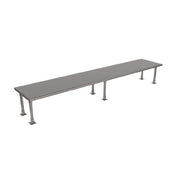 BK Resources BK-OSS-24120BN Single Overshelf Table Mount 120"W X 24"D