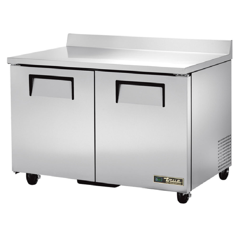 True Refrigeration TWT-48-HC Work Top Refrigerator Two-section Rear Mounted Self-contained Refrigeration