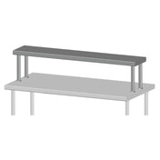 SPG TSS-18-14 - Universal Stainless Single Overshelf, 14" Wide, Stainless Steel (priced Per Linear Foot)