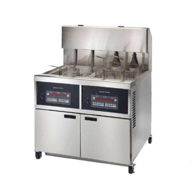 Henny Penny OEA342.02 OEA-342 Electric Auto Lift Open Fryer 2 Wells COMPUTRON 8000 Controls