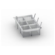 Rational 60.75.307 Portion Basket Kit Includes (6) 1/6 GN Frying Baskets And Frame