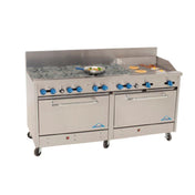 Comstock-Castle 2F330-12 Range Gas 72" Wide