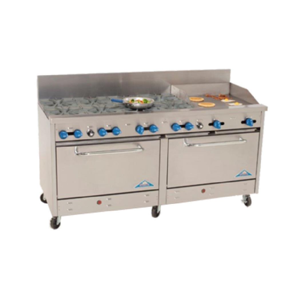 Comstock-Castle 2F330-24 Range Gas 72" Wide