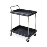 Metro BC2030-2DBL - Quick Ship - Deep Ledge Utility Cart, 2-tier With Open Base, 32-3/4"W X 21-1/2"D X 41"H