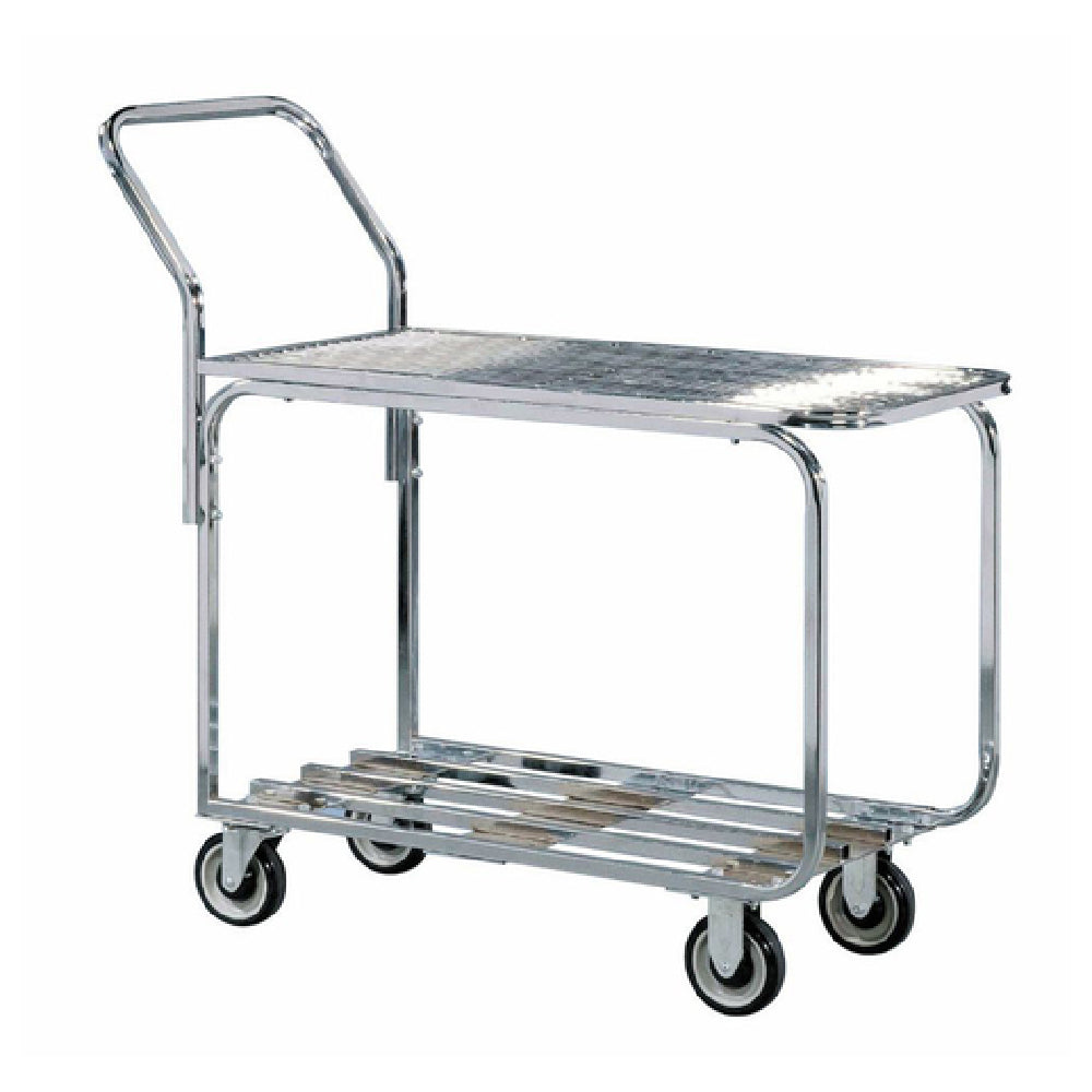 Hubert 80014 - Wire Stock Cart, 2-shelf, 36" X 18-1/2" X 40-1/2"H