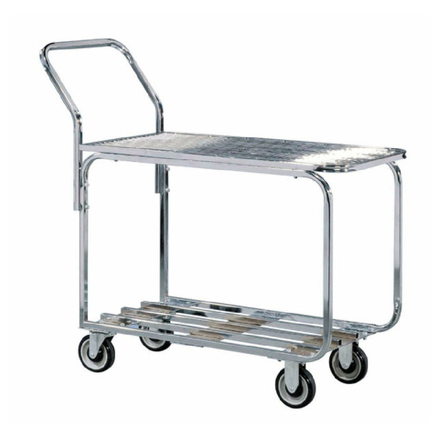 Hubert 80014 - Wire Stock Cart, 2-shelf, 36" X 18-1/2" X 40-1/2"H