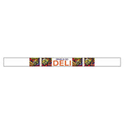 Hubert 53452 - Band-It Food Label, "Grab-N-Go Deli", 13-3/4" X 1"