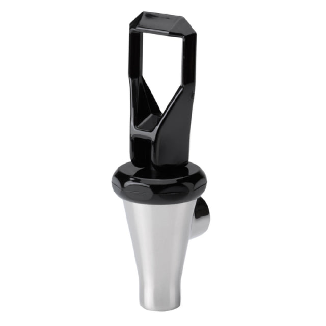 Service Ideas 110201 Jewel Standard Beverage Dispenser Spigot 11/16" 16 UNF Black And Polished Stainless