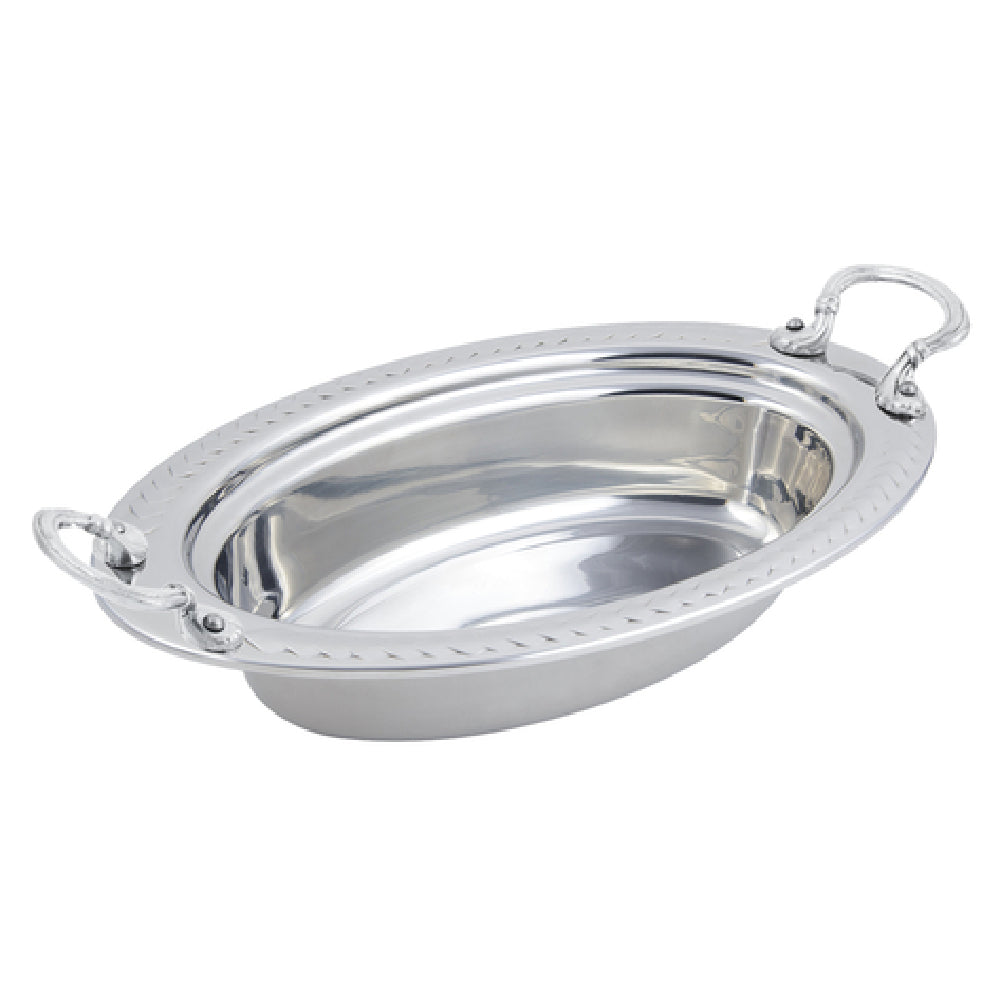Bon Chef 5499HRSS Food Pan Full Oval 6-1/8 Qt. (196 Oz.) Capacity