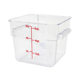 Thunder Group PLSFT006PC Food Storage Container 6 Quart Square