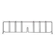 Quantum DIV30BK Wire Shelf Divider 30"D X 8"H Black Epoxy Antimicrobial Finish