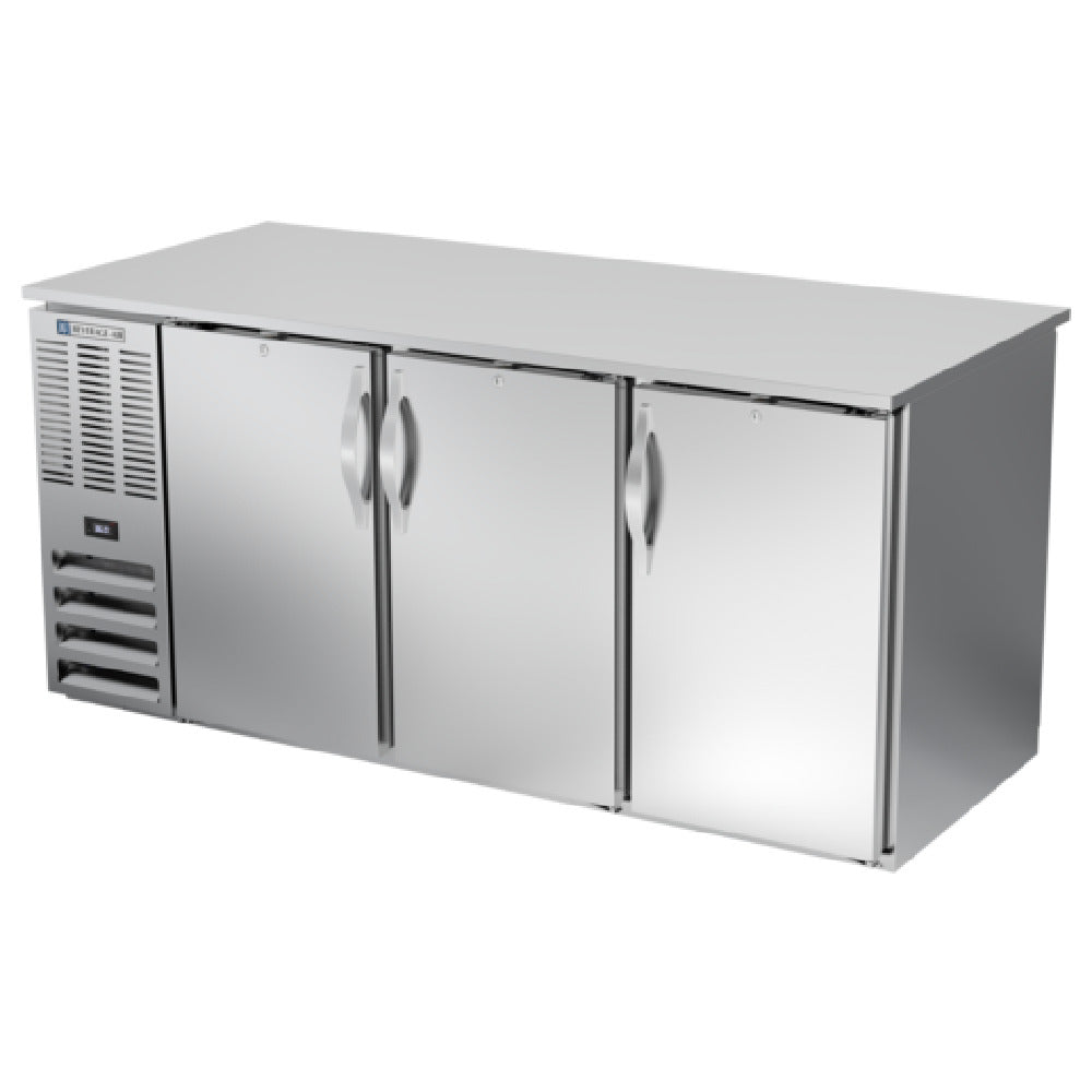 Beverage Air BB72HC-PT-S - Refrigerated Back Bar Pass-Thru Storage Cabinet, Three-section