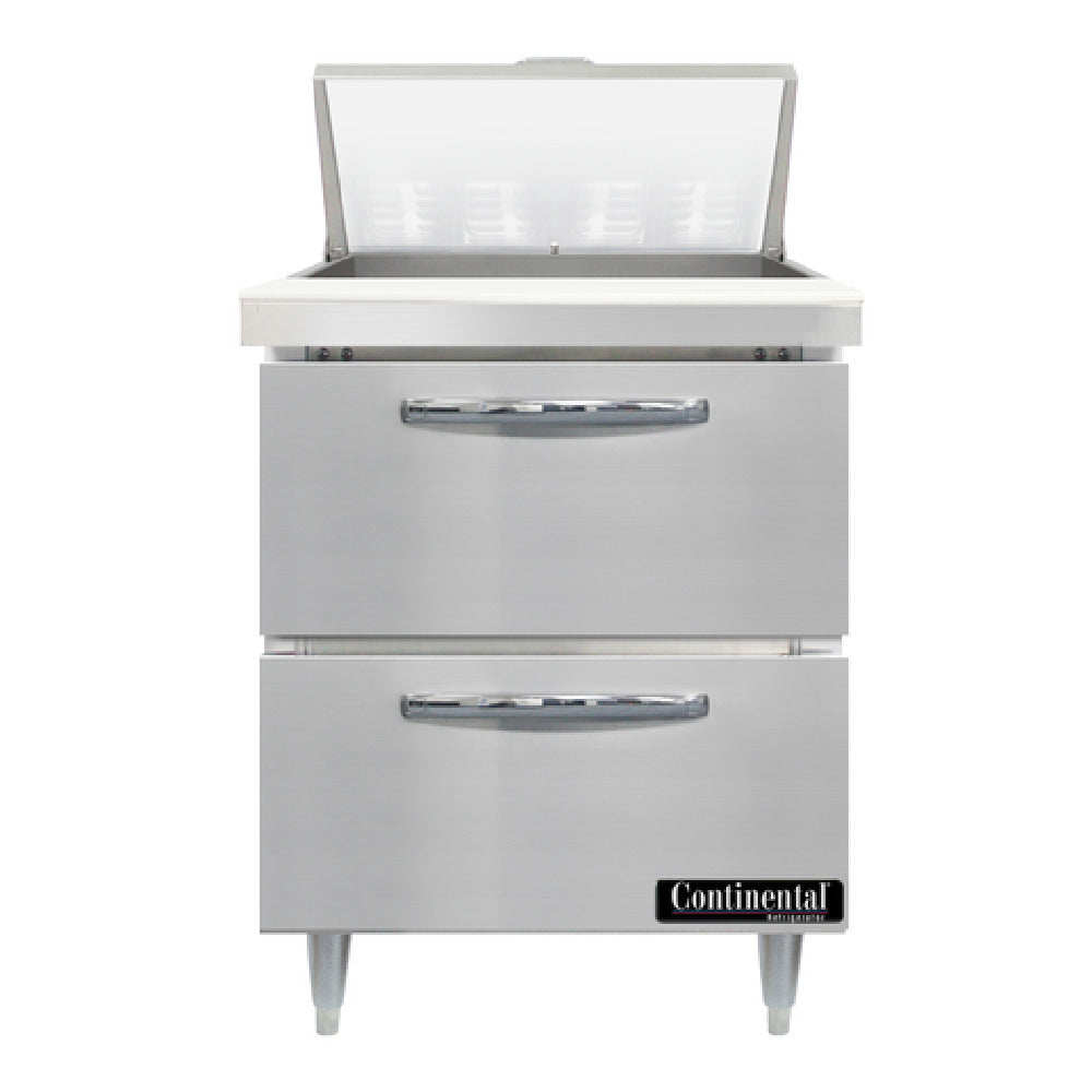 Continental Refrigerator D27N8-D Designer Line Sandwich Unit 27"W One-section