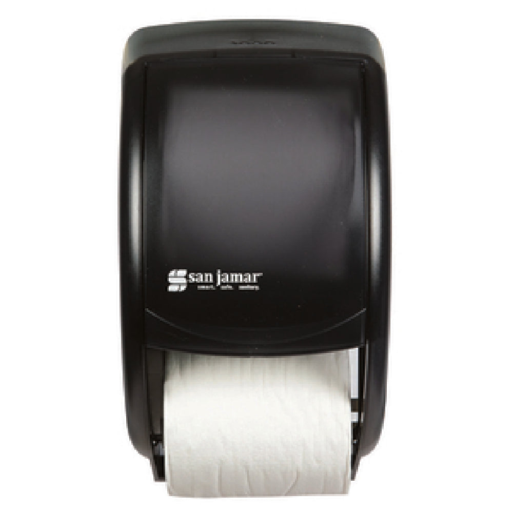 CFS Brands R3500TBK - San Jamar - Classic® Duett Bath Tissue Dispenser, 7-1/2"W X 7"D X 12-3/4"H
