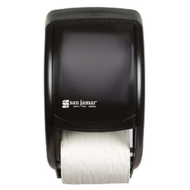 CFS Brands R3500TBK - San Jamar - Classic® Duett Bath Tissue Dispenser, 7-1/2"W X 7"D X 12-3/4"H