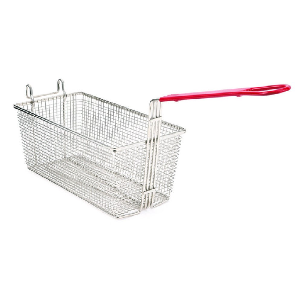 Hubert 80709 - Value Series Fry Basket, 12-7/8"L X 6-1/2"W X 5-3/8"H, Durable Nickel-plated