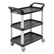 Hubert 27023 - Utility Cart, 3-shelf, 33-1/2" X 16-13/16" X 37"H