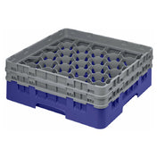 Cambro 30S434186 Camrack® Glass Rack With (2) Soft Gray Extenders Full Size