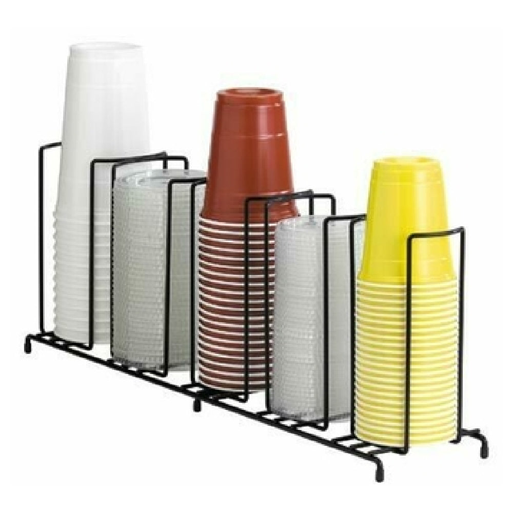 Dispense-Rite WR-5 - Lid/Cup Organizer, Wire Rack, 5 Section: (1) 3-1/2" & (2) 4-1/4" & (2) 4-3/4"