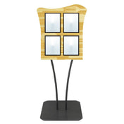 Hubert 80453 - Menu Board, 4-pocket, Floor Stand