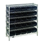 Quantum WR6-36-1236-102CO Bin Wire Shelving System Conductive 36"W X 12"D X 36"H Overall Size