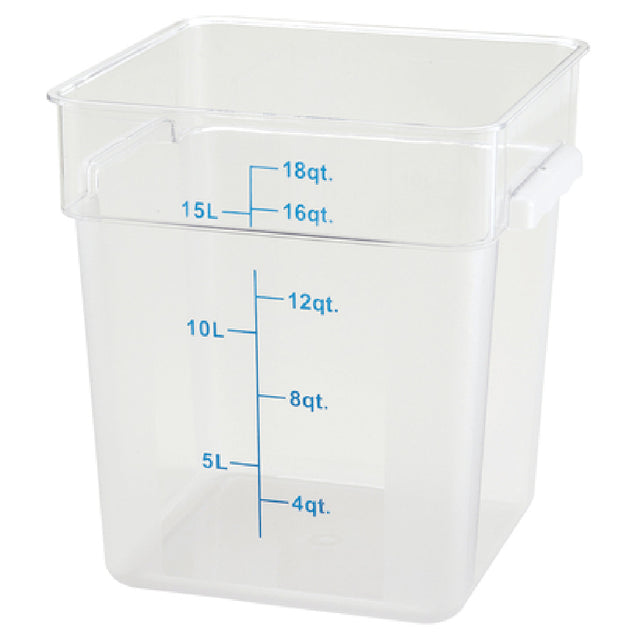 Winco PCSC-18C Storage Container 18 Qt. 11-1/8" X 12-5/8" X 12-1/2"H
