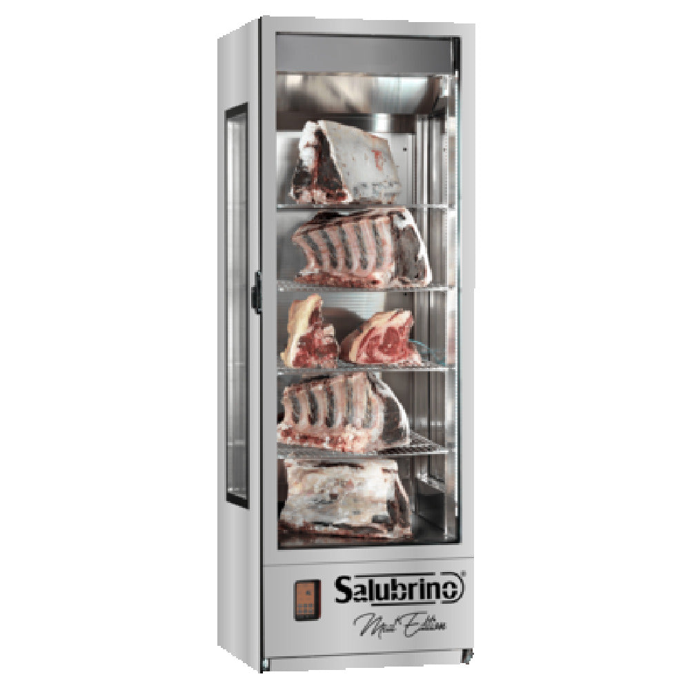 Omcan 47118 (SLB080MET) Primeat® 2.0 Preserving And Aging Cabinet Triple Glass