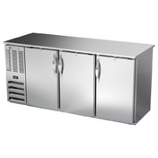 Beverage Air BBN72HC-F-PT-S - Refrigerated Open Food Rated Back Bar Pass-Thru Storage Cabinet