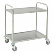 Hubert 59277 - Transport Trolley, 2-shelf, 33-9/10" X 21-1/10" X 36"H