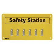 Hubert 74011 - Safety Station Organizer, 4-clip, 11-1/2" X 6"H