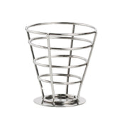 Steelite 7600CV020 Wire Fry Cone 3.5" X 3.5" Creations Metal