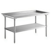 Klinger's Trading DST3049 - Dish Sorting Table, 49"W X 30"D X 35"H, 16/304 Stainless Steel Construction