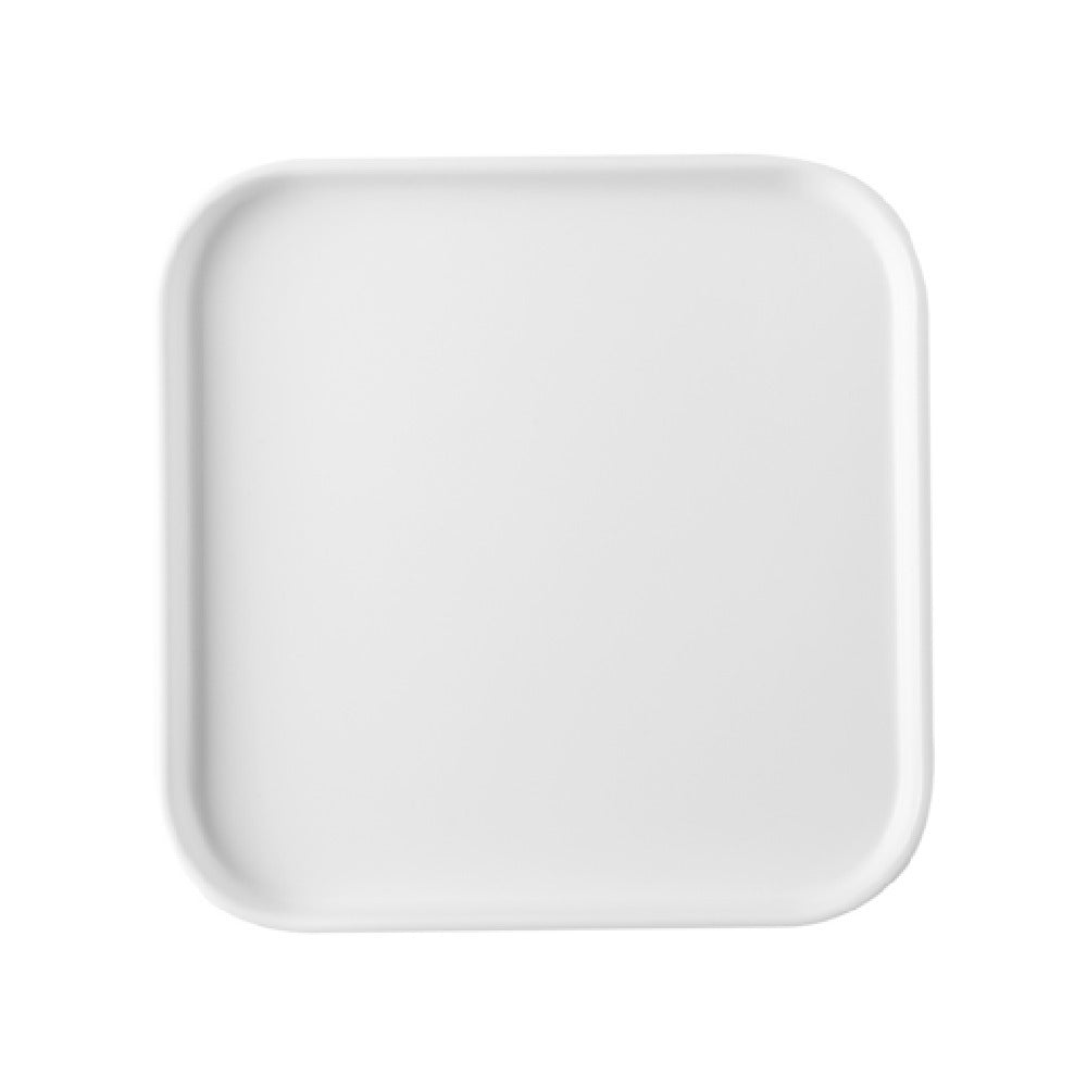 CAC China XHDS-SQ16-W Hudson Plate 10"W X 10"D X 7/8"H Square