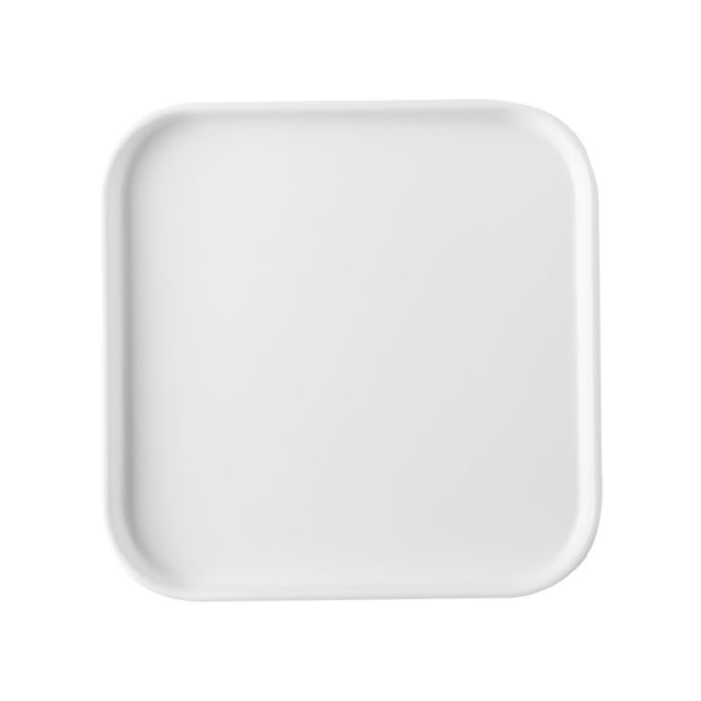 CAC China XHDS-SQ16-W Hudson Plate 10"W X 10"D X 7/8"H Square