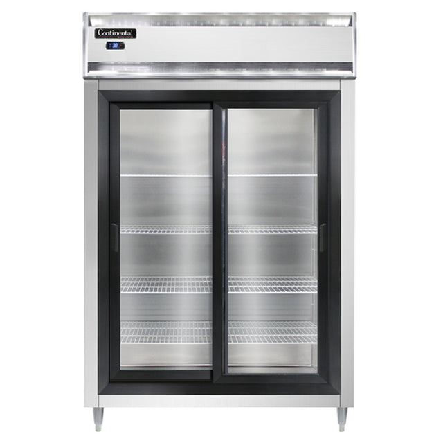 Continental Refrigerator D2RSNSSSGD Designer Line Refrigerator Reach-in Two-section