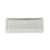 By The Earth Living SP058 Rectangular Platter 18" X 6" Speckled