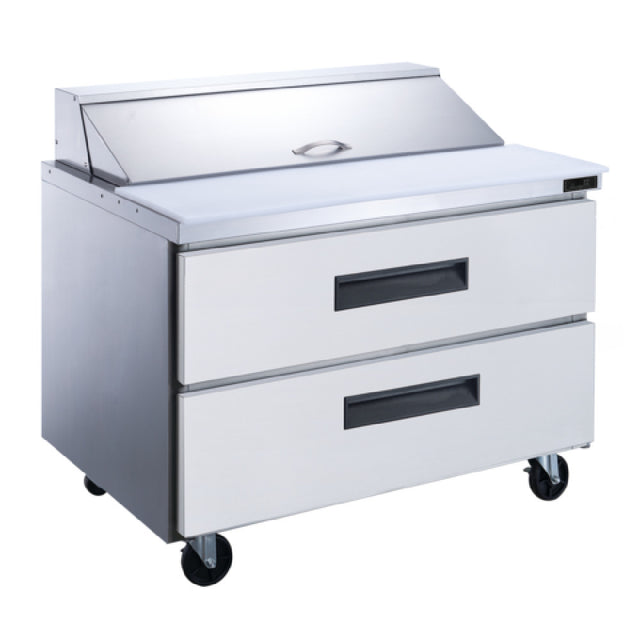 Dukers DSP36-10-D2 Sandwich/Salad Prep Table With Drawers 36"W Bottom Mount Self-contained Refrigeration