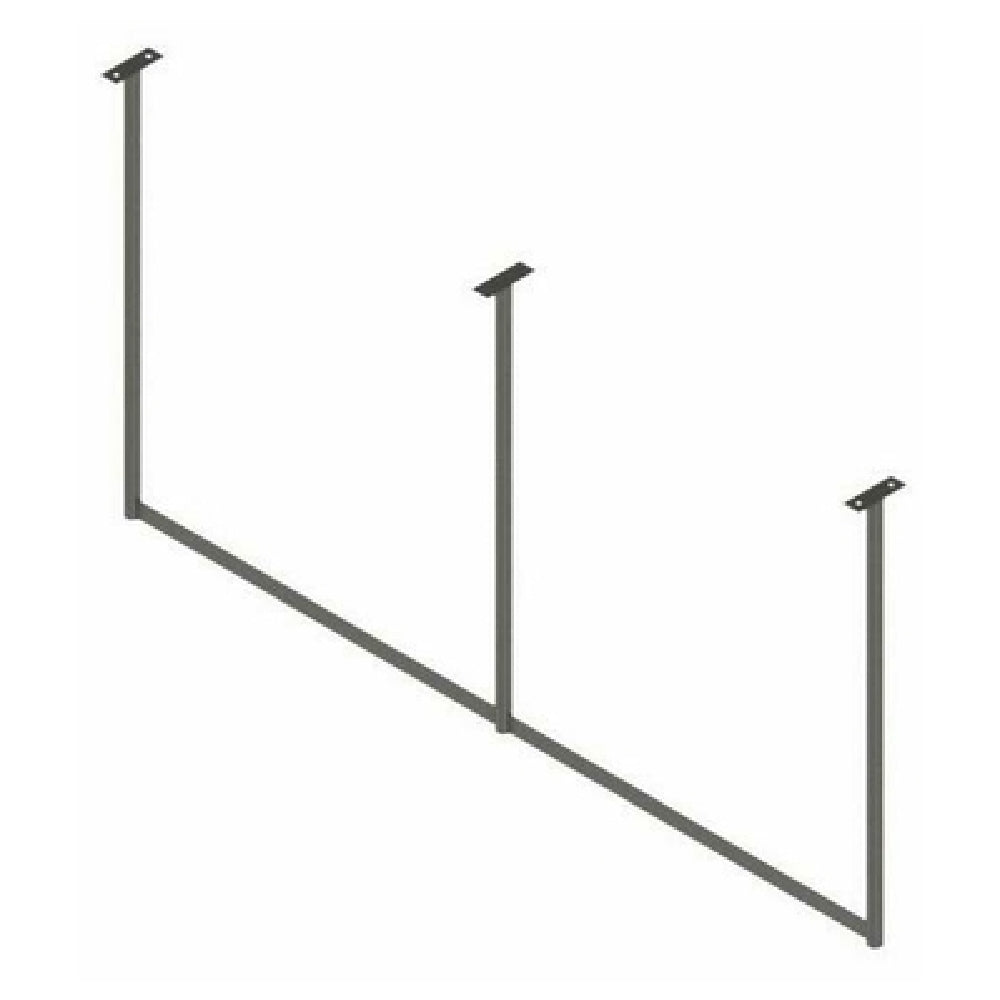 John Boos PRS4-C Pot Rack Ceiling Mount Single Bar