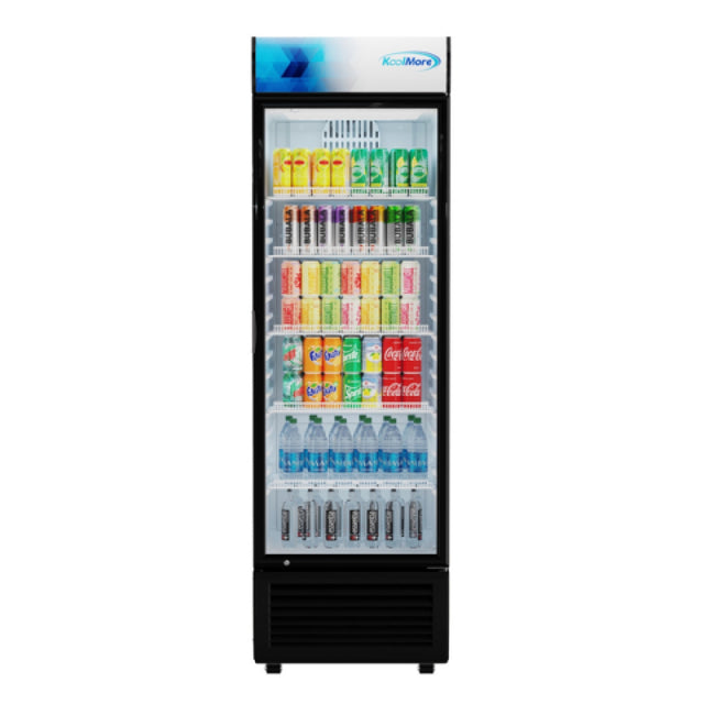 Koolmore KM-MDR-1GD-15C KoolMore Commercial Merchandiser Refrigerator 25.70"W X 27.10"D X 82.97"H