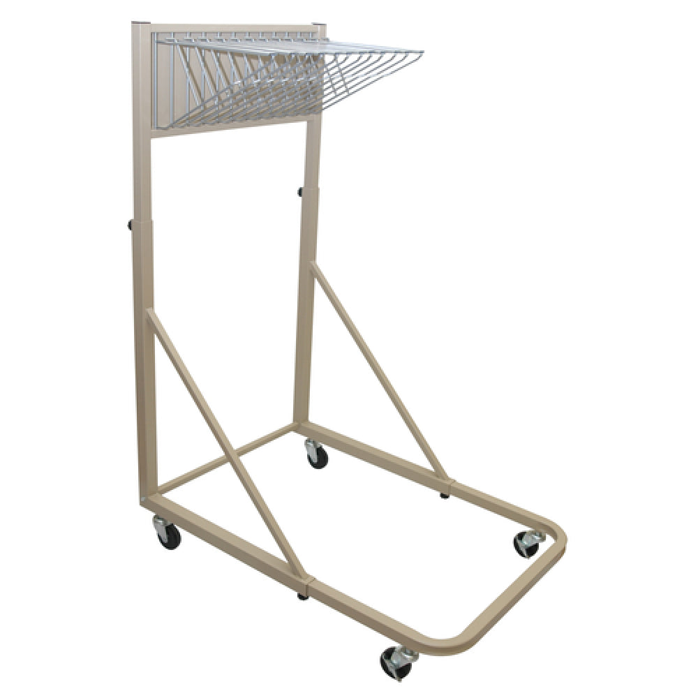 Alpine Industries ADI613 Vertical File Rolling Stand For Blueprints Top Basket